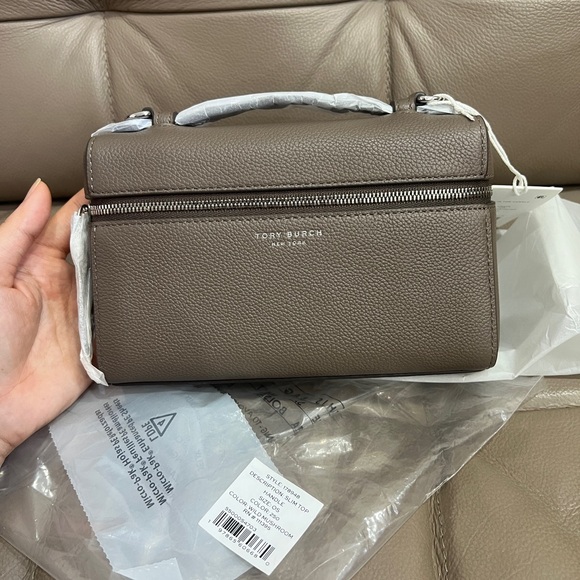 Tory Burch Handbags - NWT Tory Burch SLIM ROMY TOP HANDLE BAG Color:Wild Mushroom